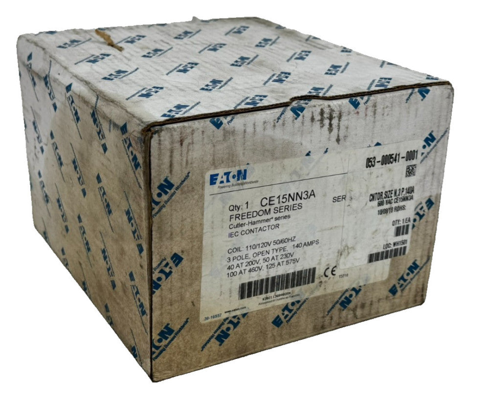 NEW EATON CE15NN3A CONTACTOR IEC SER. A1 3P 140A 110/120V 50/60HZ