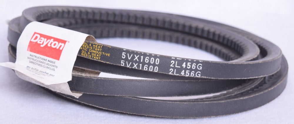 Dayton Cogged V-Belt 5/8" W x 160" L  2L456G 5VX1600