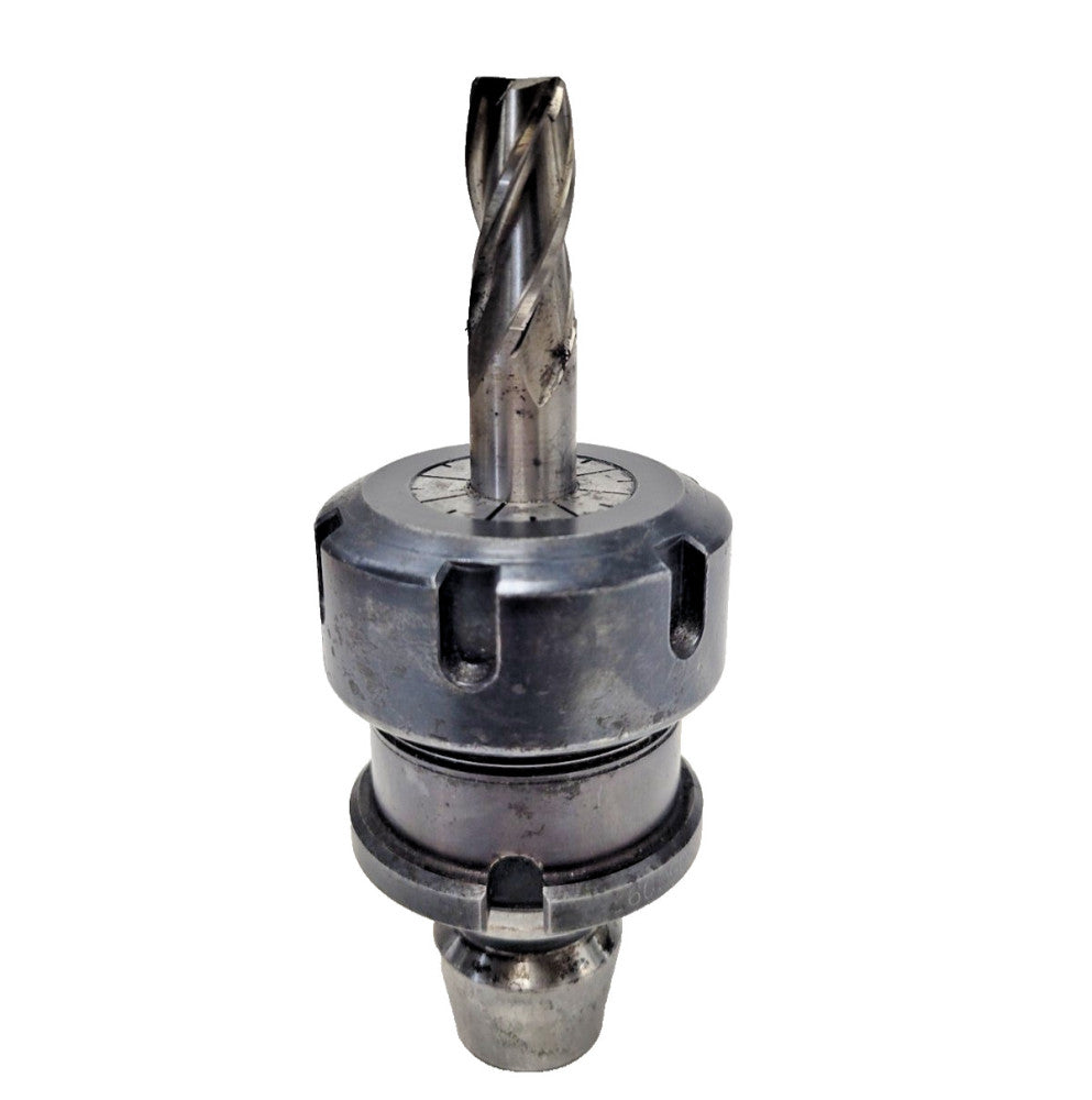 ROYAL QUICK CHANGE R-8 COLLET CHUCK 13MM EC-ER32-050 W/1/2" ENDMILL 4 FLUTE