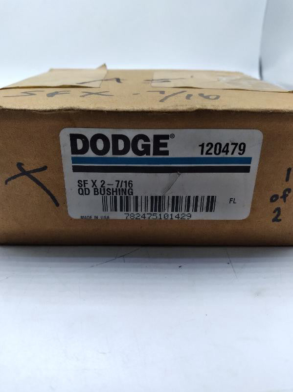 NEW Dodge 120479 QD Bushing 3 Bolt Holes 5/8"x3/16" Keyway 
