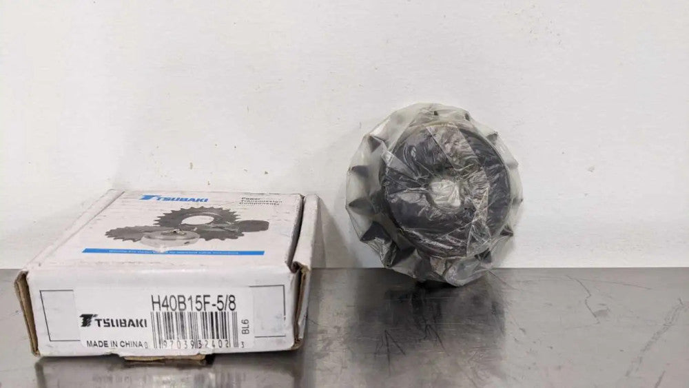 Tsubaki H40B15F-5/8 Roller Chain Sprocket 5/8" ID 40 Chain 15 Teeth