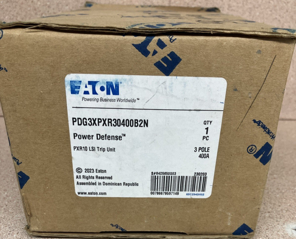 NOS EATON PDG3XPXR30400B2N Power Defense C. Breaker 400A Trip Unit