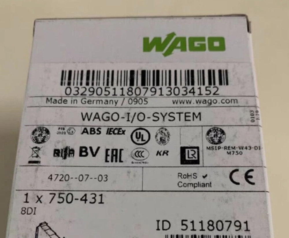 One Brand New WAGO 750-431 I/O Module