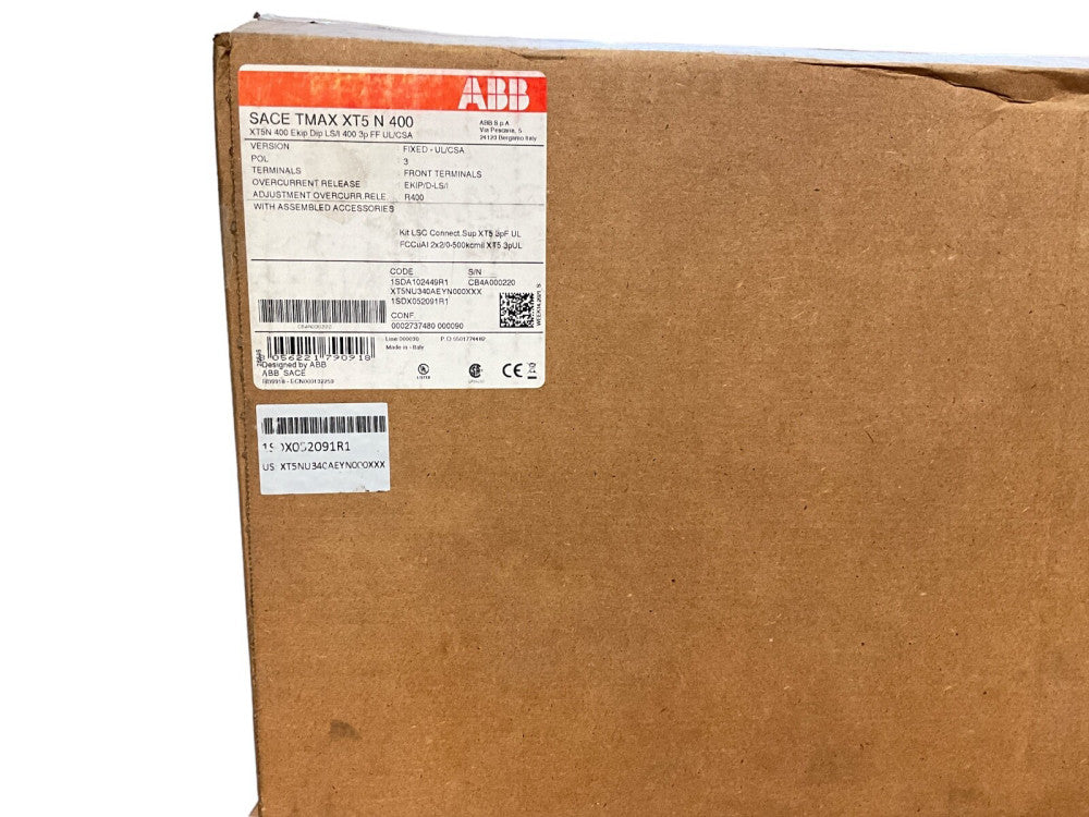 ABB SACE TMAX XT5 N 400 - ABB 400 amp breaker XT5NU340AEYN000XXX