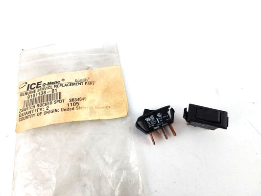 2pcs Ice O Matic 9101138-01 ZSWITCH Rocker Switch SPDT