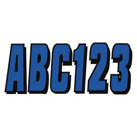 Hardline Products Gblblk320 Number And Letter Combo Kit,Blue,3 In. H