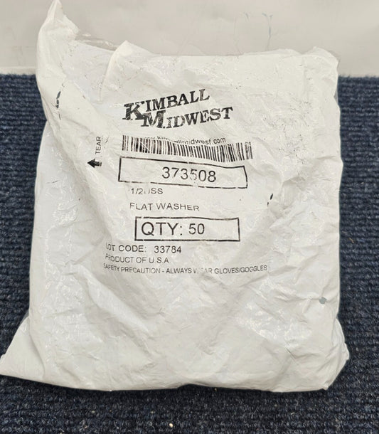( QTY 50 ) Kimbell Midwest 373508: 1/2" Flat Washers
