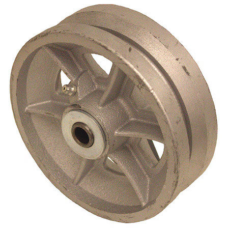 Zoro Select P-C-050X020/050R-Vg1 Caster Wheel,5" Dia.,2" W,Silver