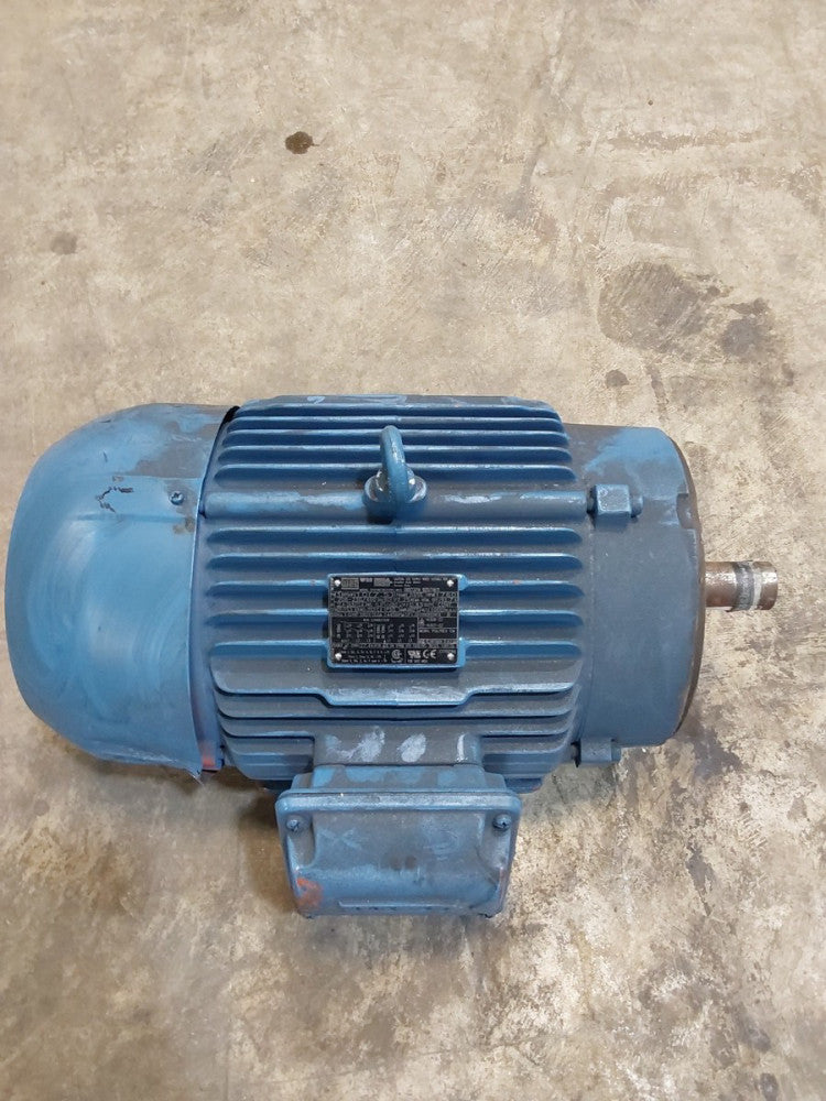 WEG 3-Phase General Purpose Motor Heavy-Duty 10hp 460v (AS-IS Damaged Fan Cover)