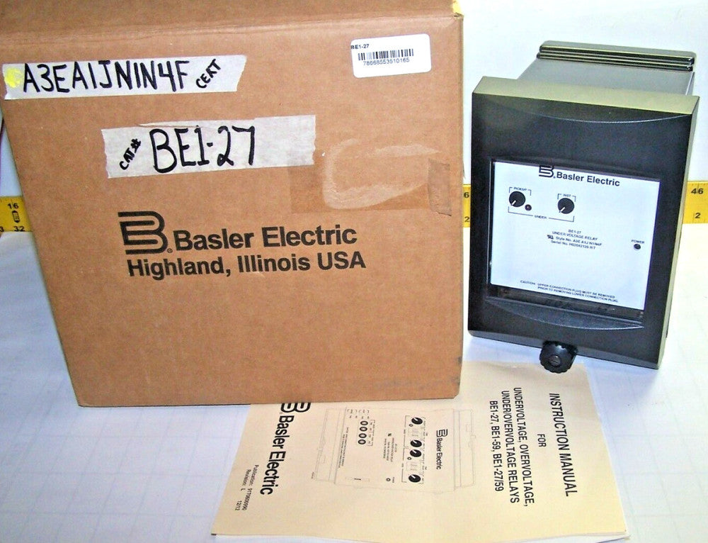 New Basler Under / Over Voltage Relay  BE1-27 / A3E A1J N1N4F