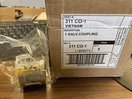 (10 PC LOT) 311 CO-1 GALVANIZED COUPLING **FREE SHIPPING**