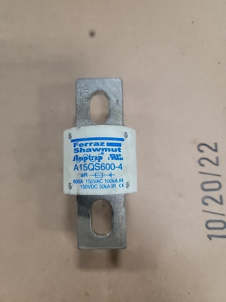 Mersen A15qs600-4 Semiconductor Fuse, A15qs Series, 600A, Fast-Acting, 150V Ac,