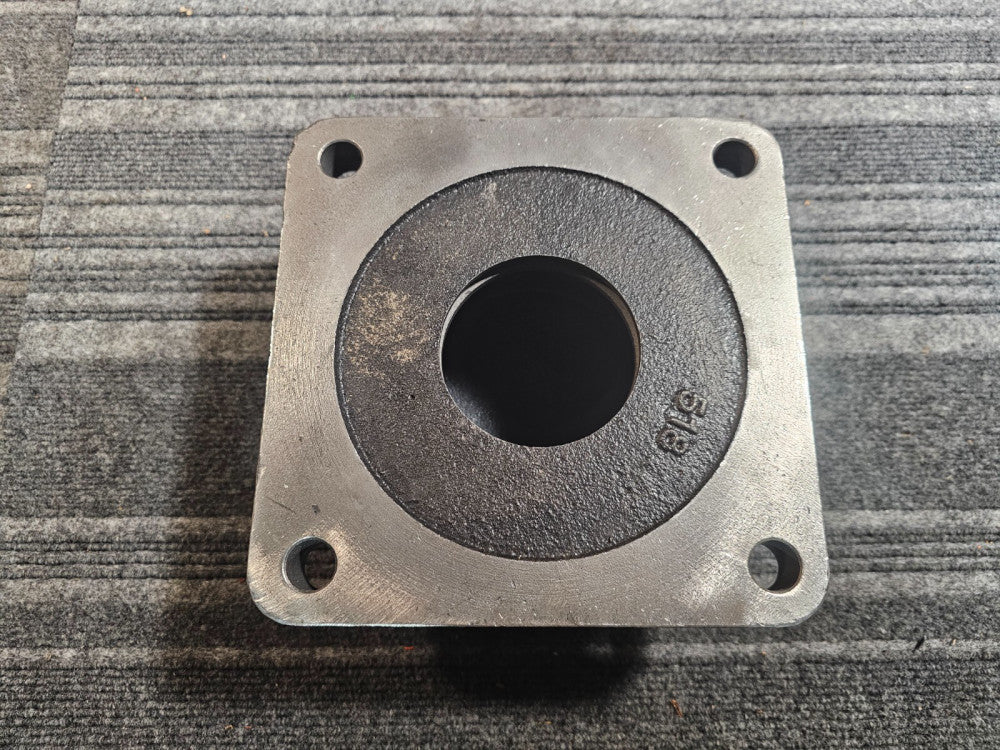 PTI 722518A Flange Housing-Closed End Square, Ductile Cast iron Gray