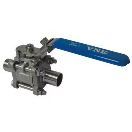 Vne E90ww-61.0 1" Butt Weld Stainless Steel Sanitary Ball Valve 2-Way