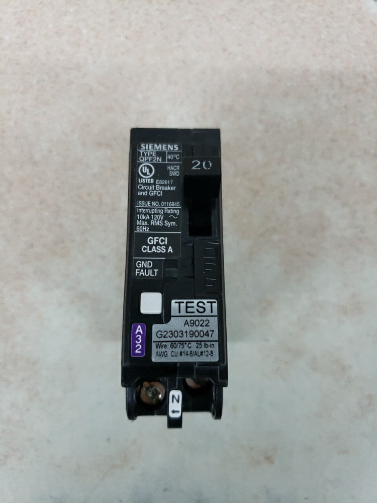 NEW OLD STOCK! SIEMENS QF120AN 1 POLE 20A 120V CIRCUIT BREAKER