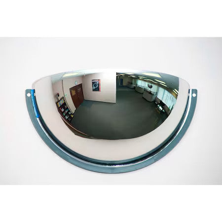 GLOBAL INDUSTRIAL 670543 Half Dome Acrylic Mirror, Indoor, 36 Dia., 180,