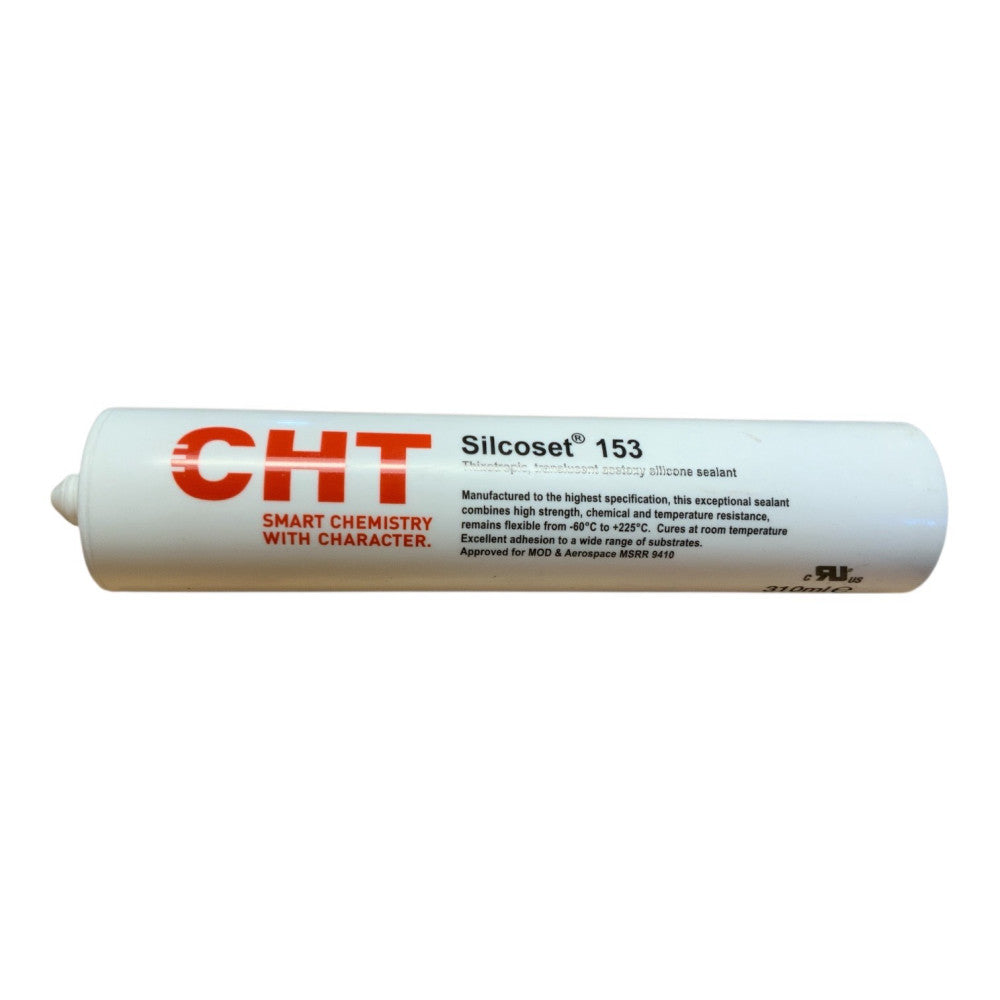 CHT Silcoset 153 Transparent/Translucent RTV Silicone Adhesive Sealant — 310 mL