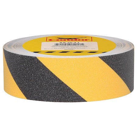 Condor Gran15292 Anti-Slip Tape 46 Grit Size, 2 In W X 60 Ft L, 0.03 In Thick