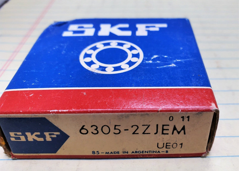 SKF 6305 2ZJEM DEEP GROOVE BALL BRG 25MM X 62MM X 17MM 2 METAL SHIELDS [OF40]