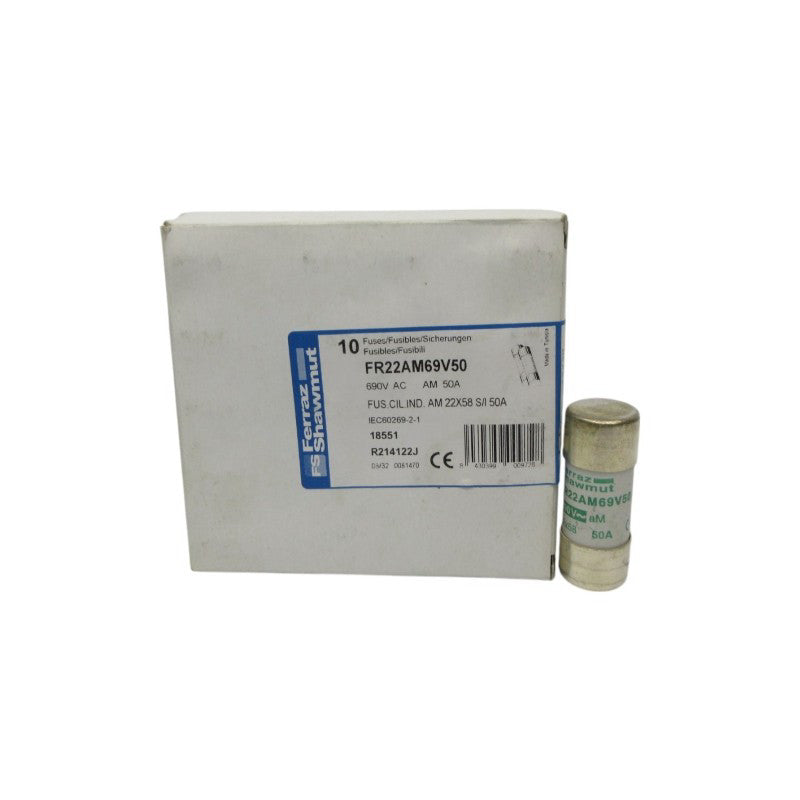 FERRAZ SHAWMUT FR22AM69V50 690VAC 50A (PKG OF 10) NSMP