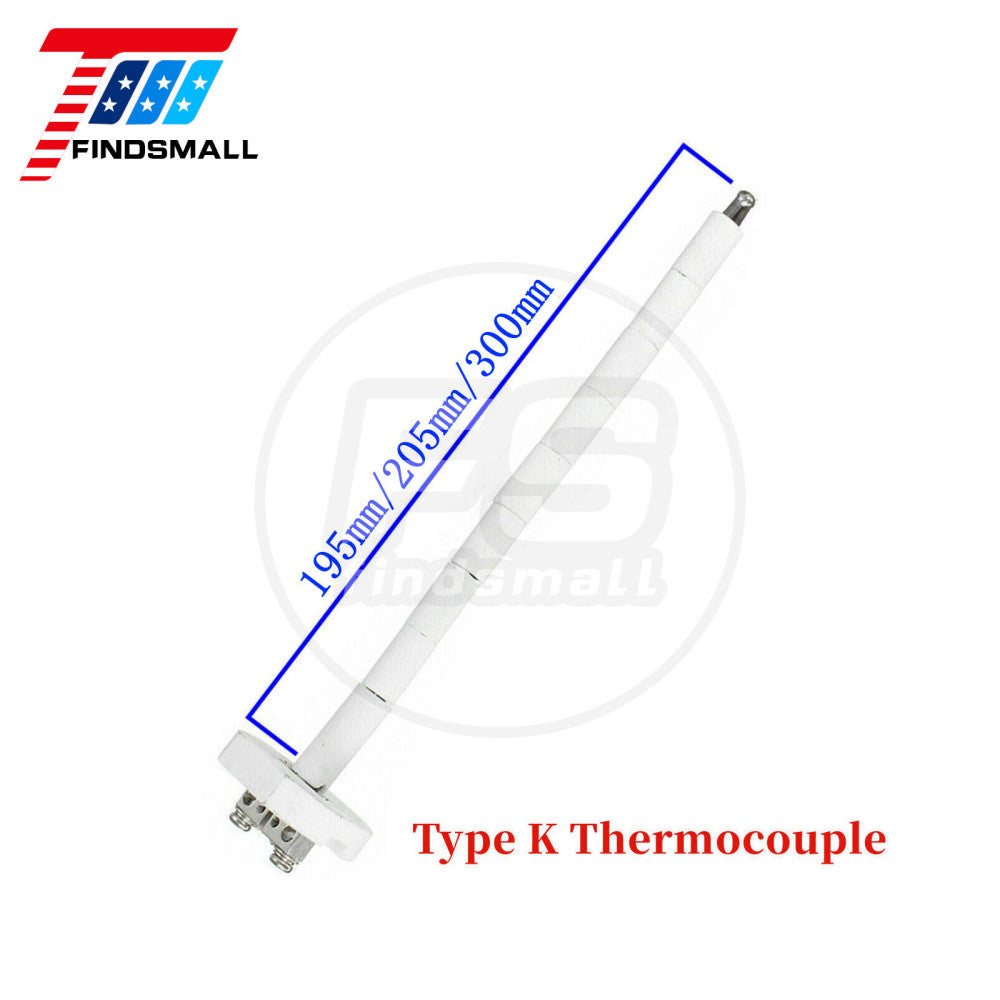 K Thermocouple Core Ceramic Kiln Probe 2372°F Fahrenheit or 1300 °C  Celsius US