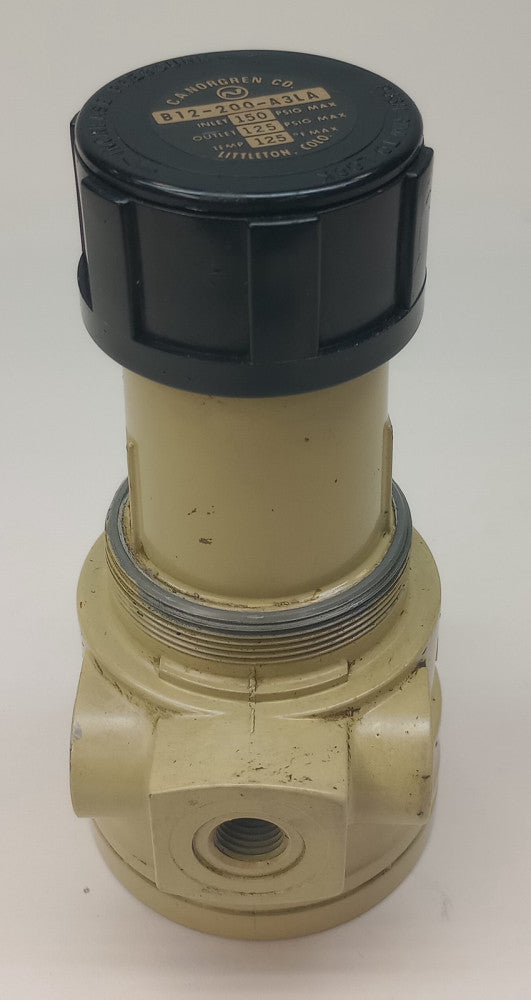 Norgren B12-200-A3LA Used Filter Regulator 150 Inlet PSIG  125 Outlet PSIG Max