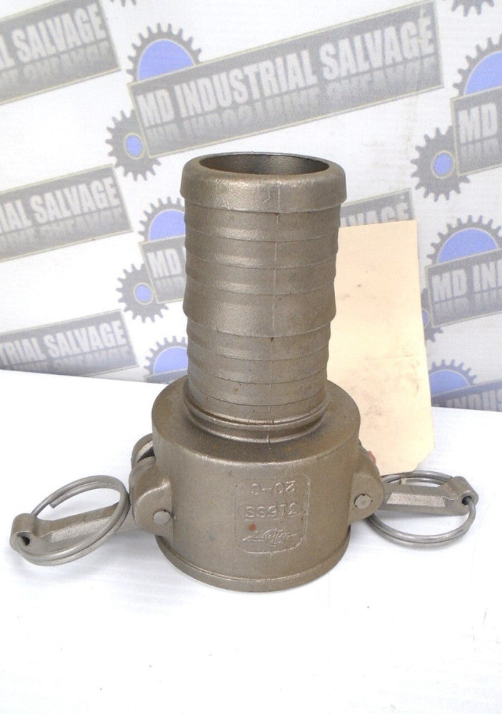 PT Coupling 1400320 - RC200BL - 2" CAM & GROOVE COUPLING - 20C - STAINLESS (NEW)