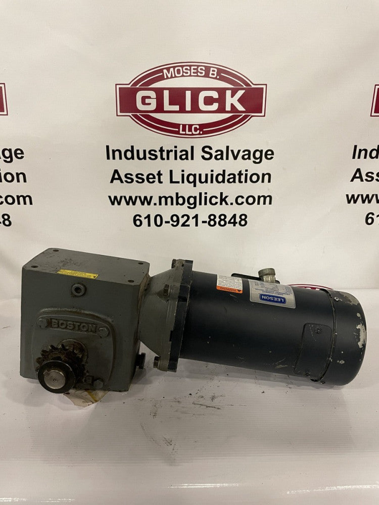 Boston Gear F721-40-B5-G 90V DC Gear Drive 40:1 w/ C42D17FK1C Motor 1/2HP