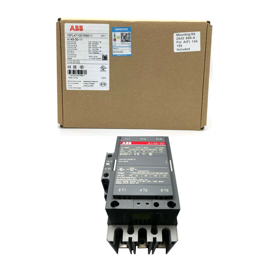 New In Box ABB A145-30-11 220VAC A1453011220VAC Contactor