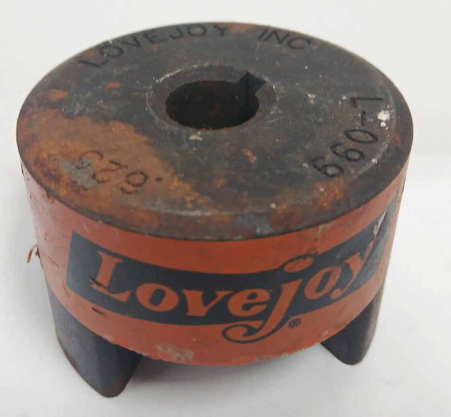 LOVEJOY KEYED JAW COUPLING L-099 .625 5/8" BORE 3/16" KEYWAY
