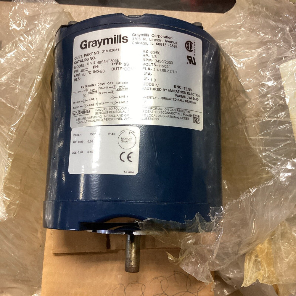 Graymills Fluid Pump 318-02631 K V E 48S34T305E #3201CG-A