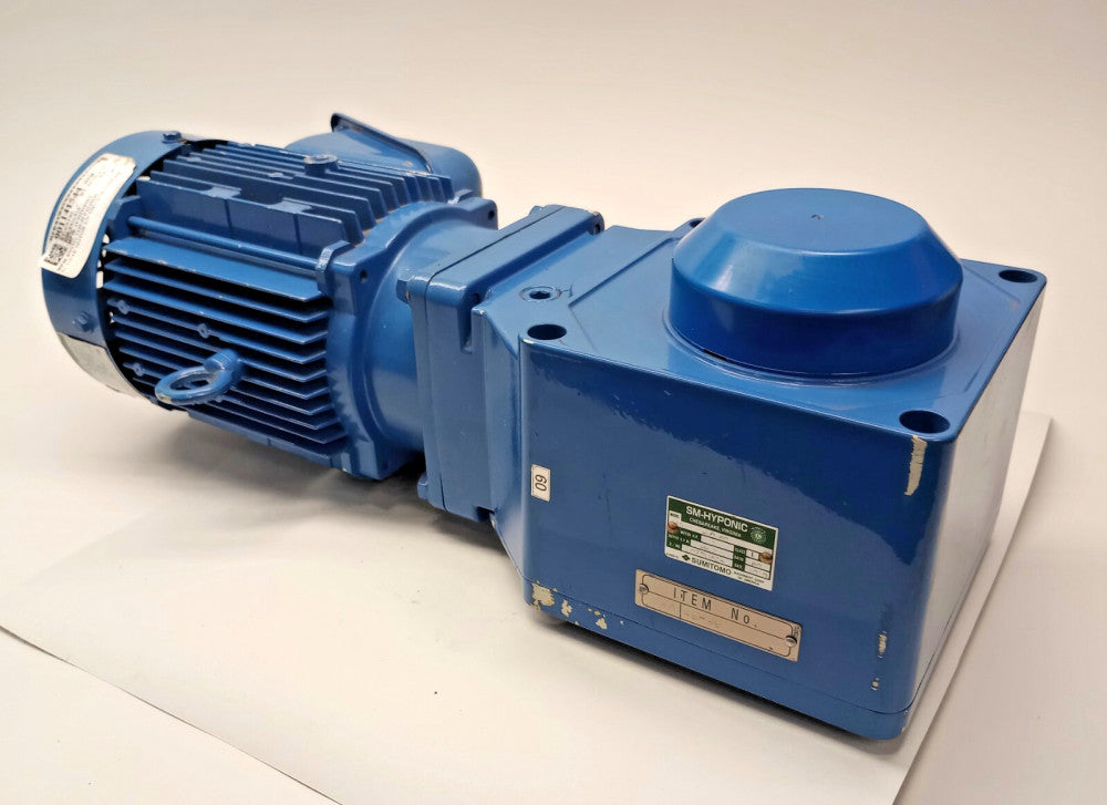 Sumitomo RNYM1-1420-60 Used Gear Motor TC-F 3ph 1hp 208V 1730/29.2rpm Ratio 60:1