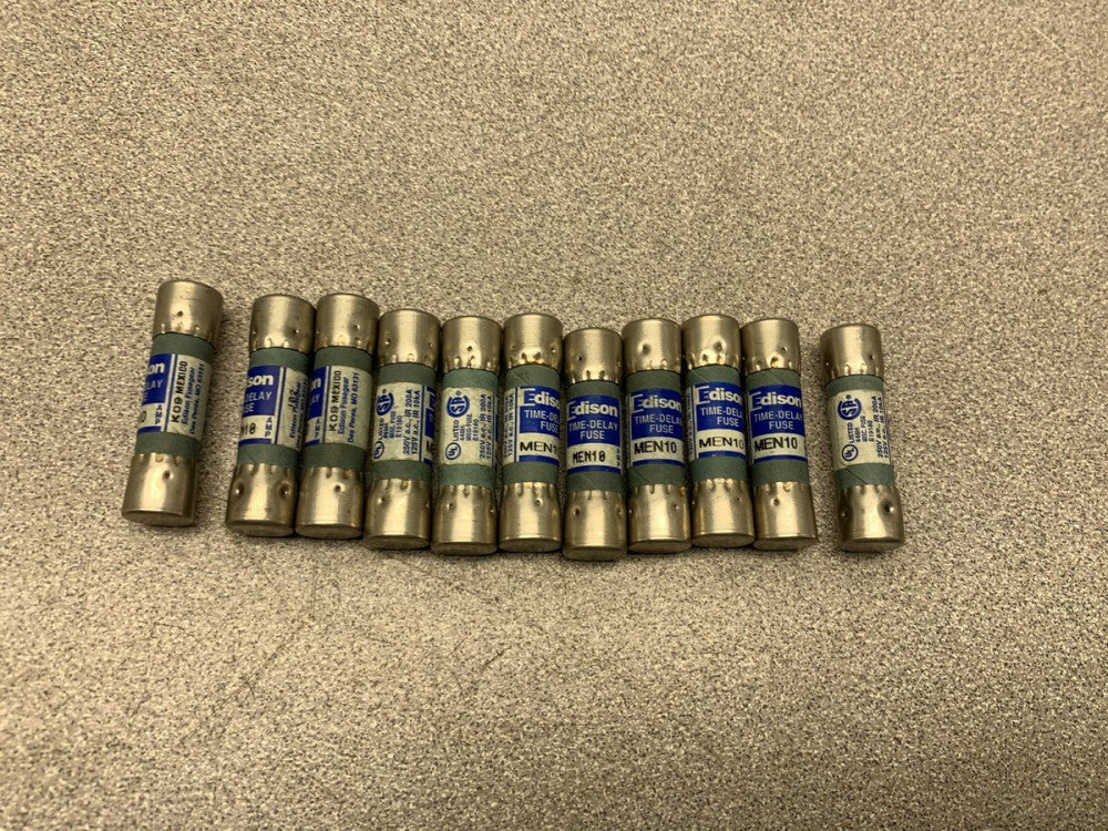 LOT OF 11 NEW NO BOX EDISON FUSE MEN10