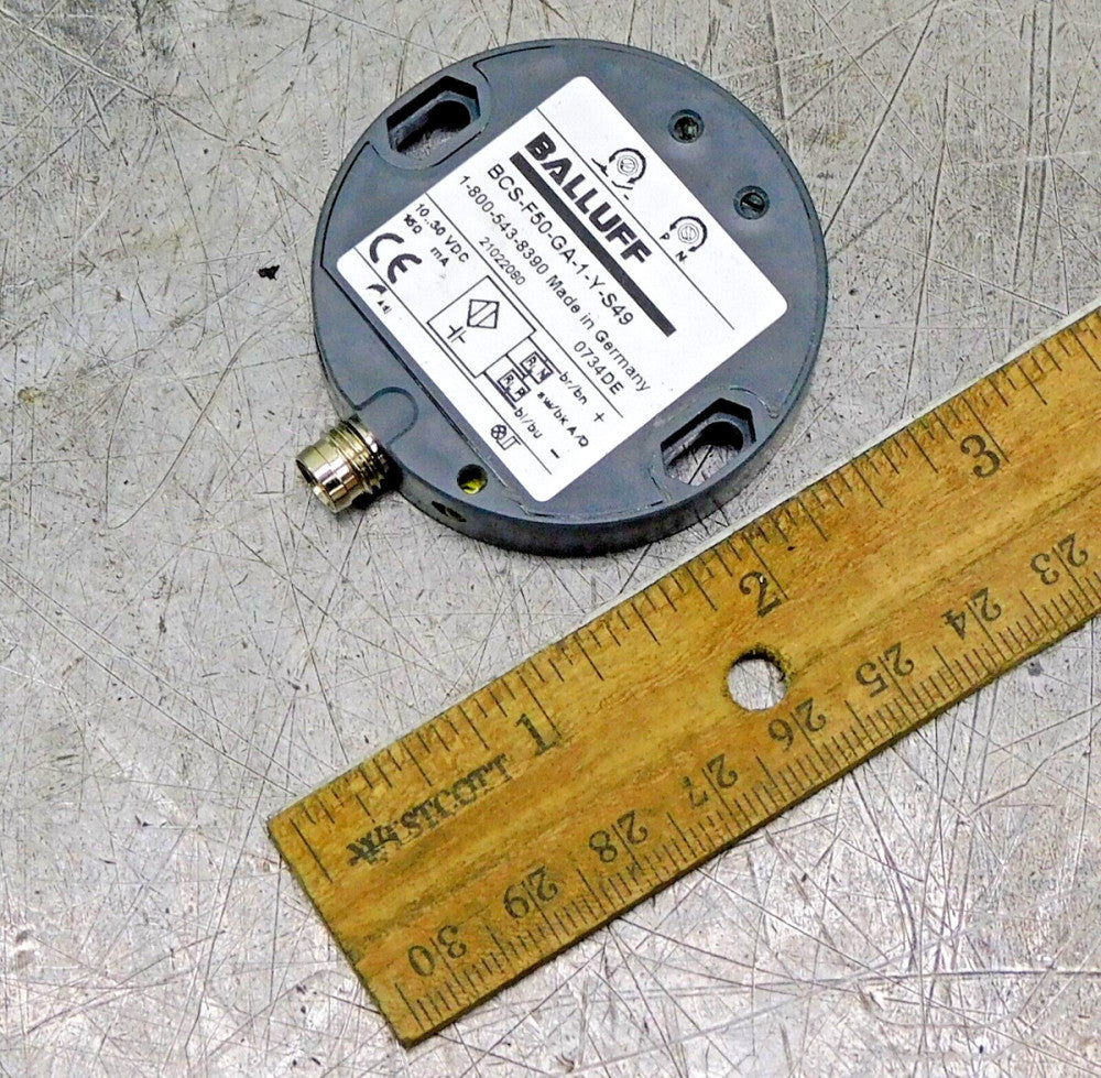 Balluff BCS-F50-GA-1-Y-S49 Automation Proximity Switch 10..30V DC 150mA 3 Pin
