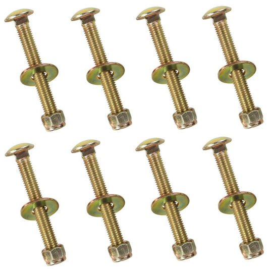 1/2" x 4" Carriage Bolt of Square Neck with Nylon Lock nut and Large Size Was...