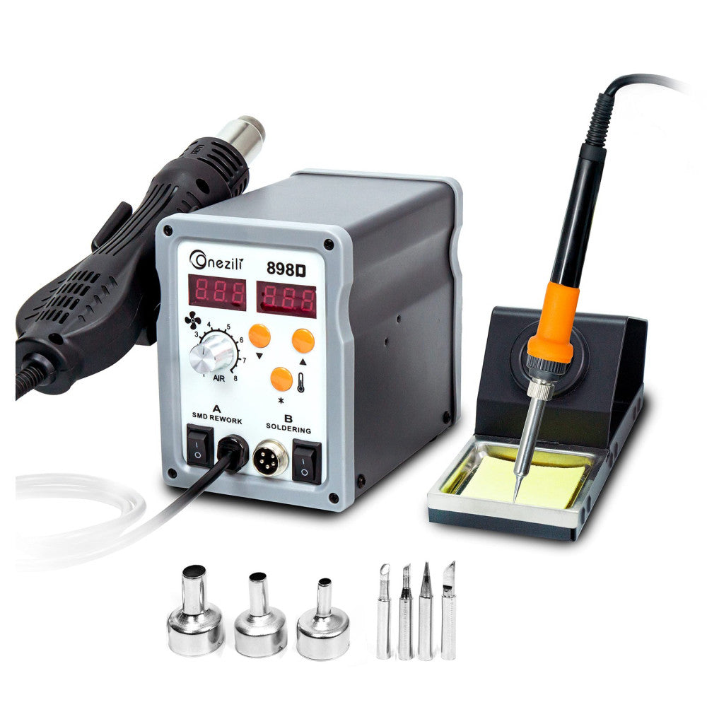 Soldering Station 2 In 1 Hot Air Rework Station 110v Smd Hot Air Gun Soldering S