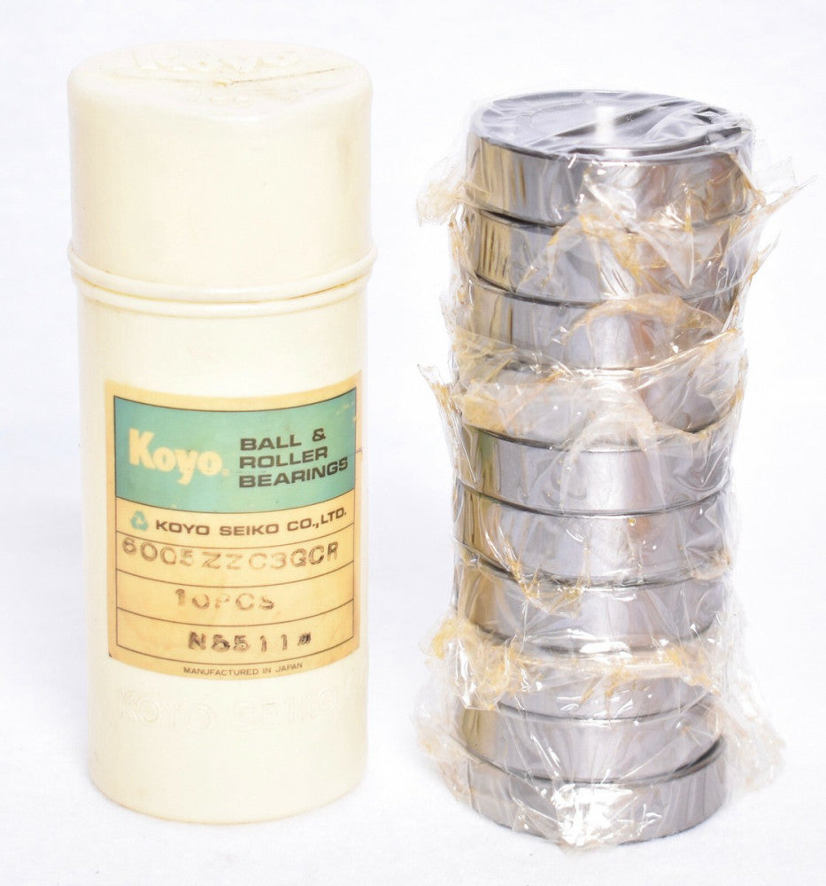 10 Count Koyo 6005ZZ Ball Bearings  6005ZZC3GCR