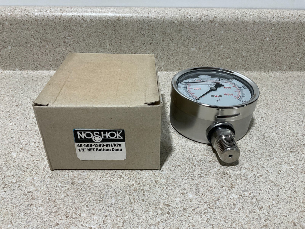 Noshok 40-500-1500-PSI 1/2NPT NEW
