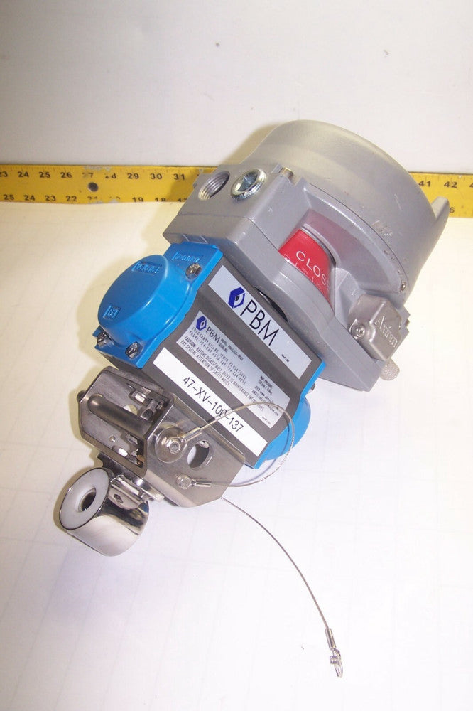 PBM 3/4" SANITARY PNEUMATIC ACTUATED BALL VALVE  PAVCL253S-0063
