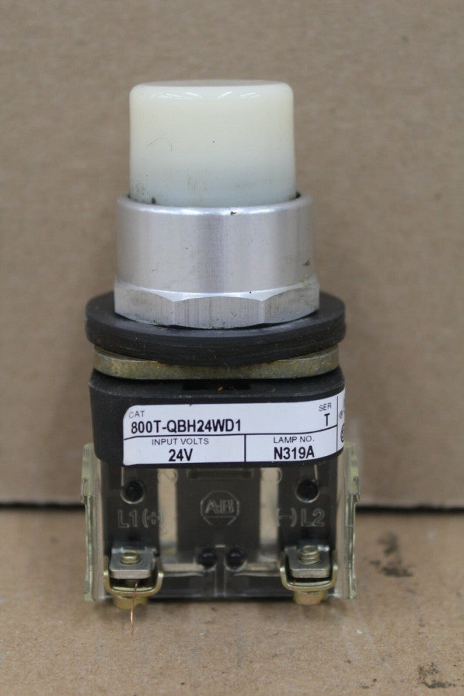 Allen Bradley 800T-QBH24WD1 White Push Button