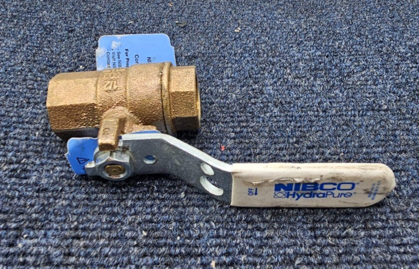 Nibco HydraPure 1/2" 600 CWP Female NPT Threaded Bronze Ball Valve