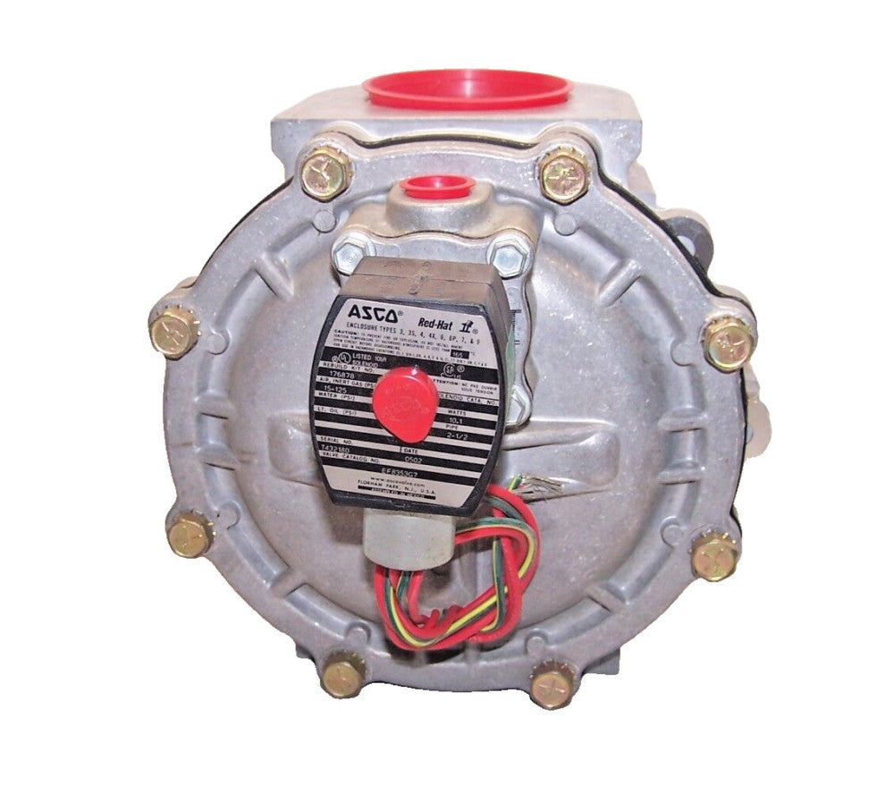 NEW ASCO REDHAT SOLENOID GAS VALVE 2-WAY 2 1'2" 10.1 WATTS 15-125 PSI  EF8353G7