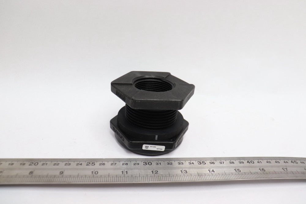 Banjo Bulkhead Tank Fitting Polypropylene 1-1/4" NPT Female TF125 