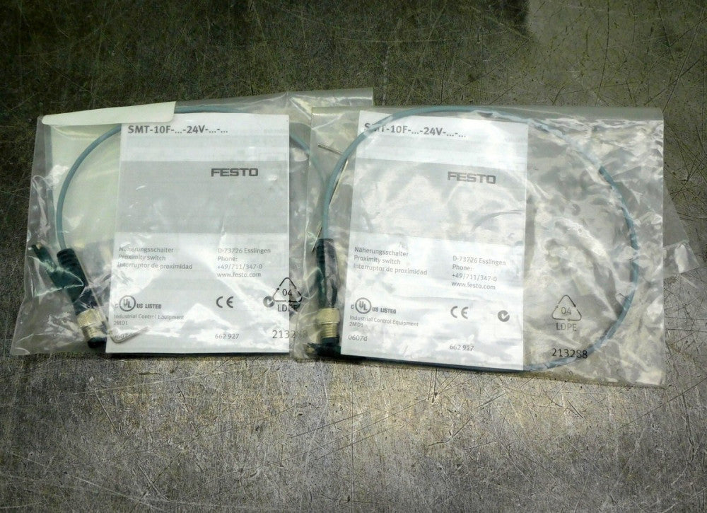 Festo SMAT-10F Proximity Sensor Switch 213288 Lot of Two (2)