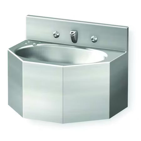 Acorn Controls 1657-1-Bp-04-M Penal Bathroom Sink,Wall,12-1/2 In. W