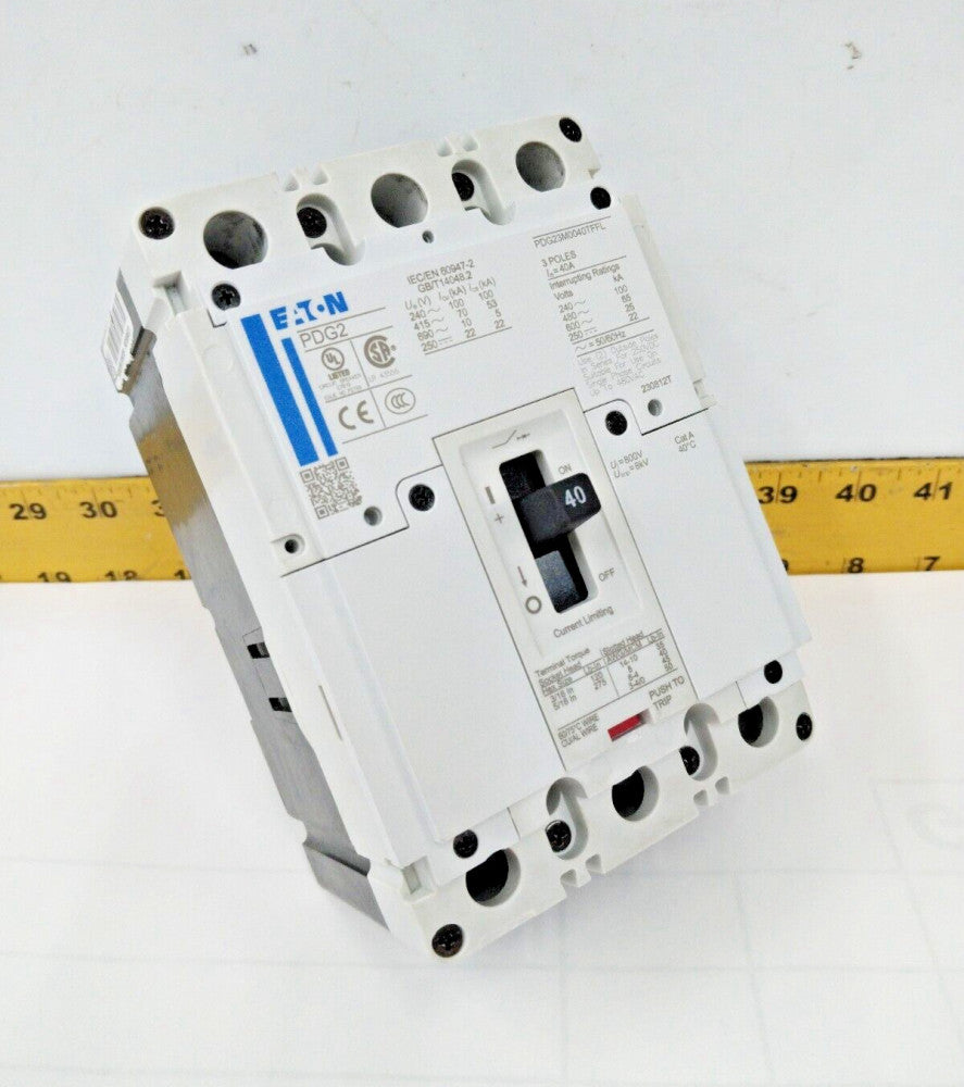 NEW EATON 30 AMP CIRCUIT BREAKER 600 VAC / 250 VDC 3 POLE  PDG23M0030TFFL