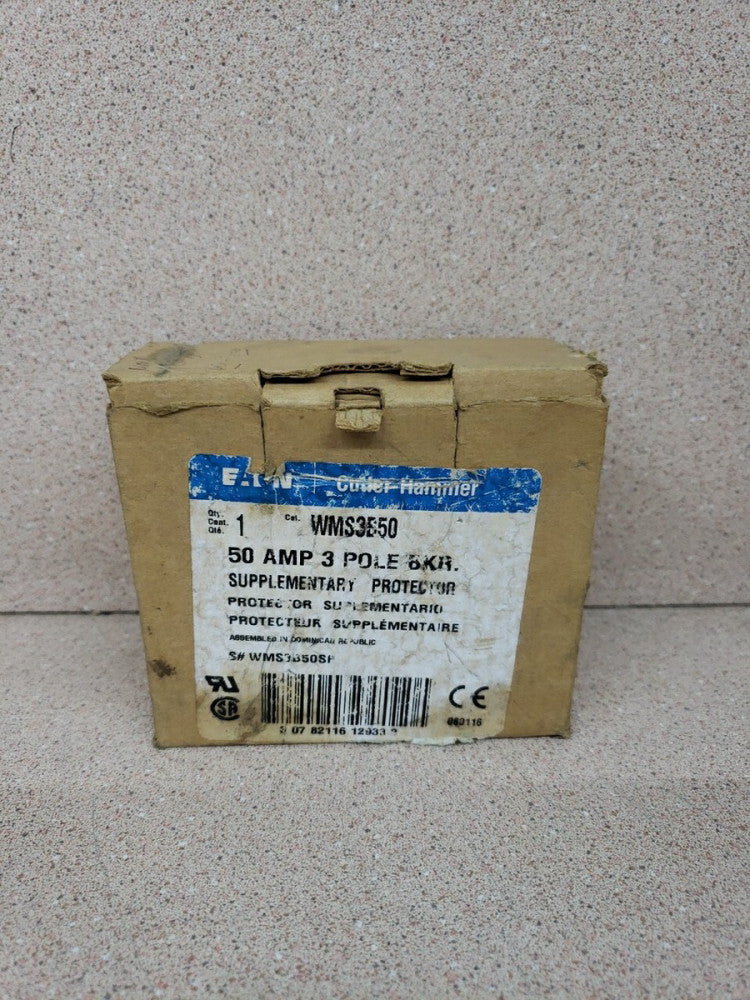 Cutler Hammer WMS3B50 Supplementary Circuit Breaker Protector NEW OLD STOCK