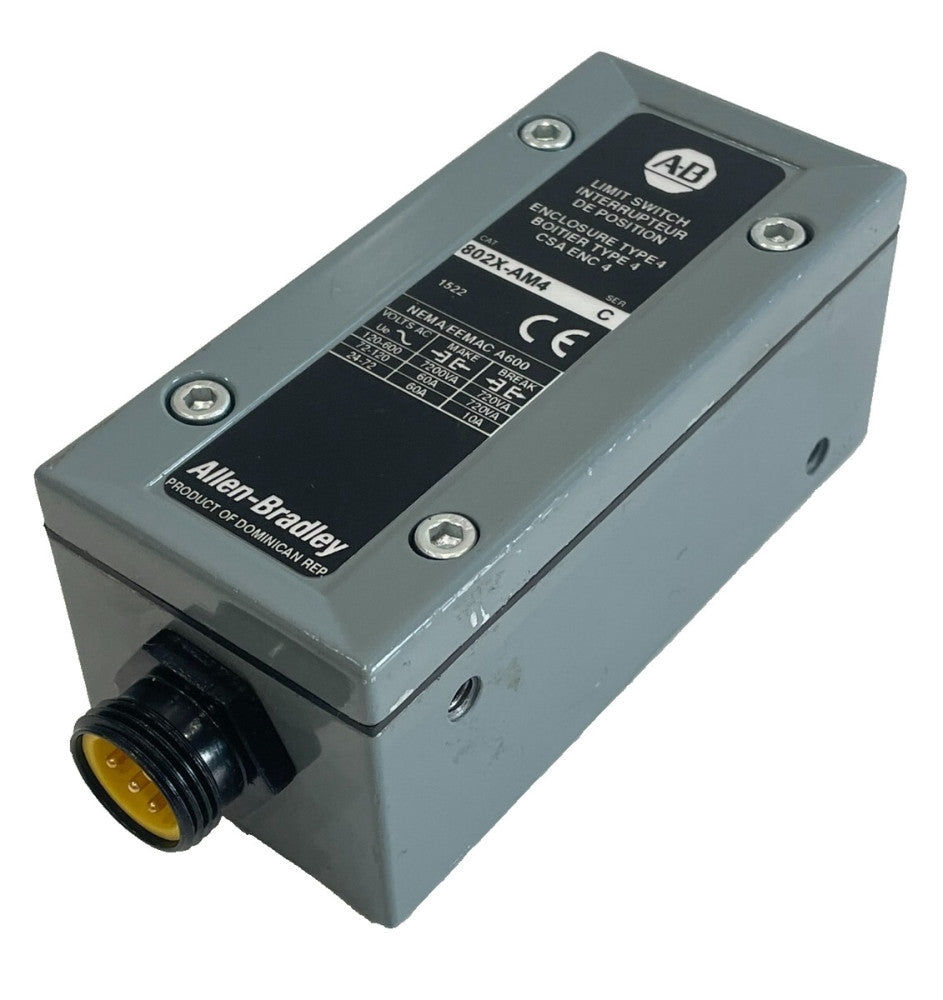 ALLEN BRADLEY 802X-AM4 LIMIT SWITCH SER.C 802XAM4 NEW, SURPLUS
