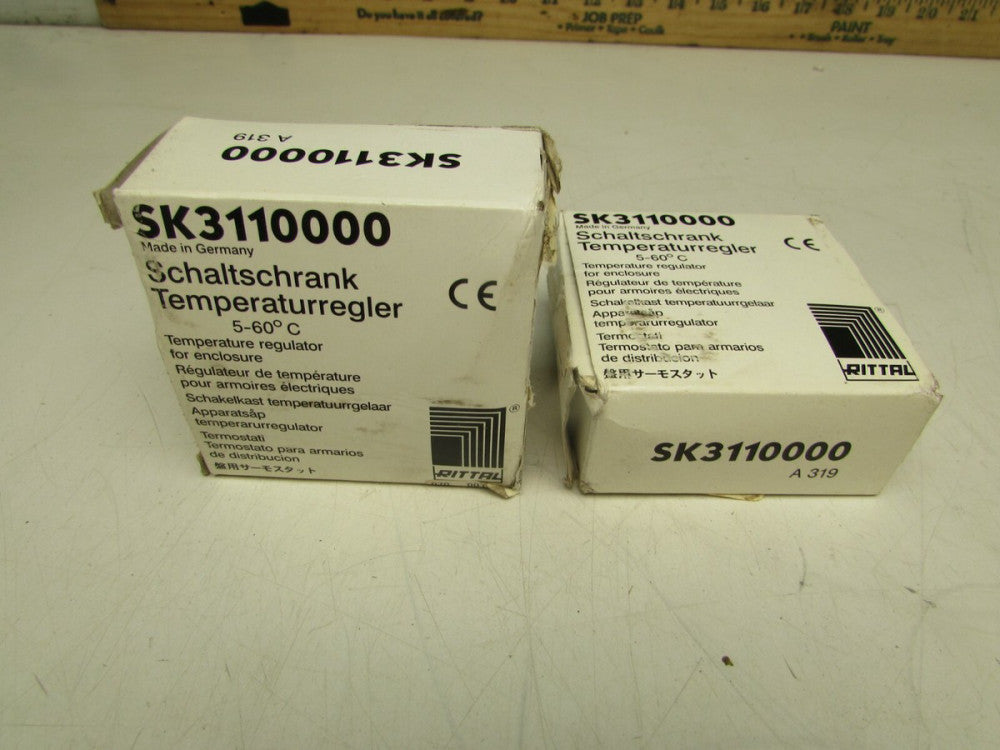 2- RITTAL SK3110000 , TEMPERATURE REGULATOR FOR ENCLOSURE, 5-60 C, MAKE OFFER!
