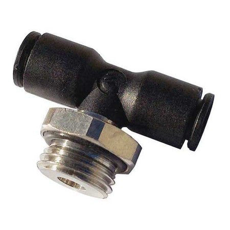Legris 3108 04 20 Male Branch Tee, 5/32 In Or 4Mm Tube Size, Nylon, Black, 10 Pk